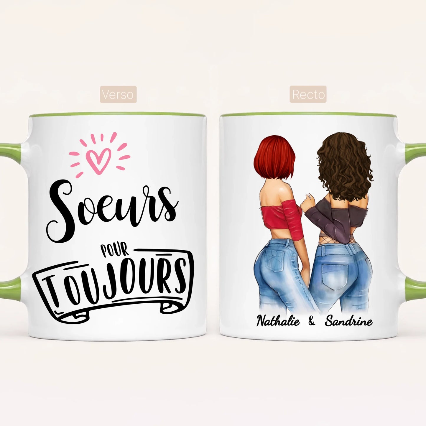 2 Soeurs Canons | Mug Personnalisé
