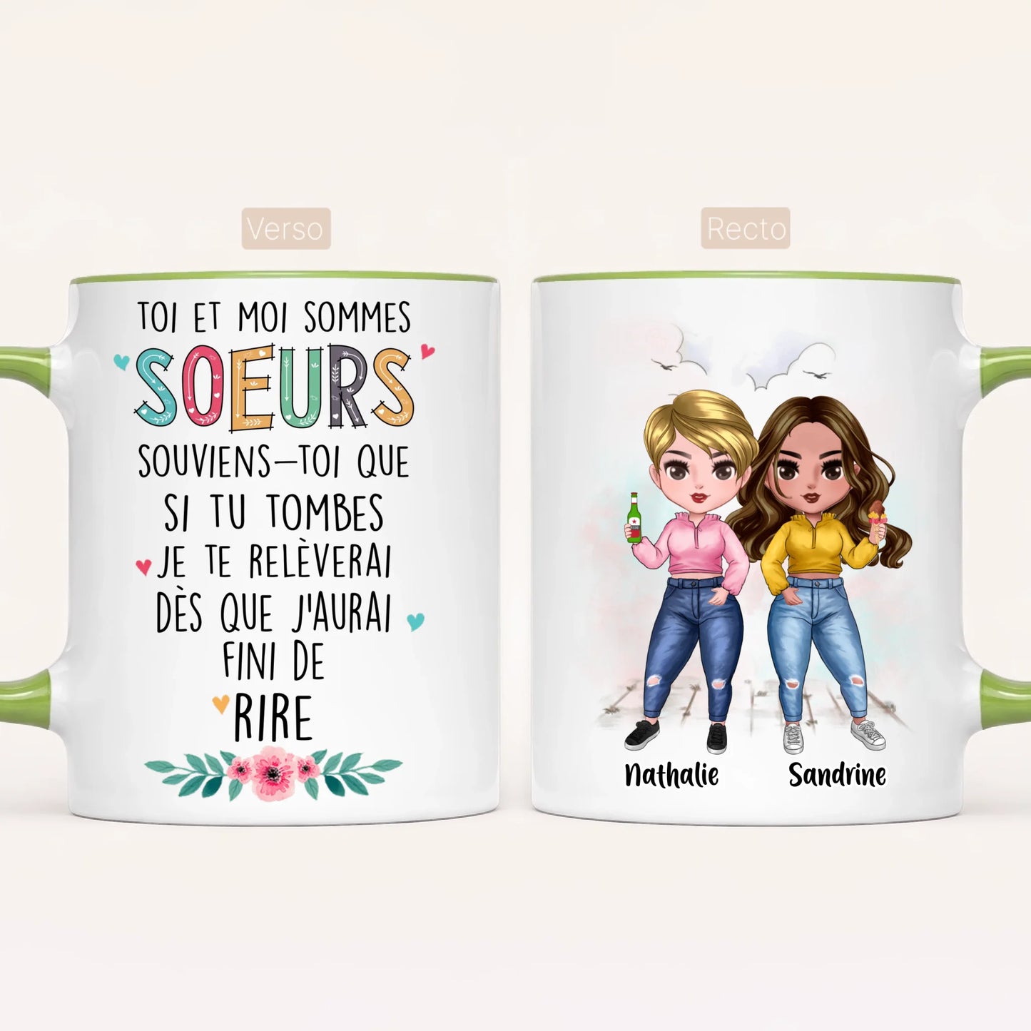 Jusqu'à 7 Soeurs | Mug Personnalisé