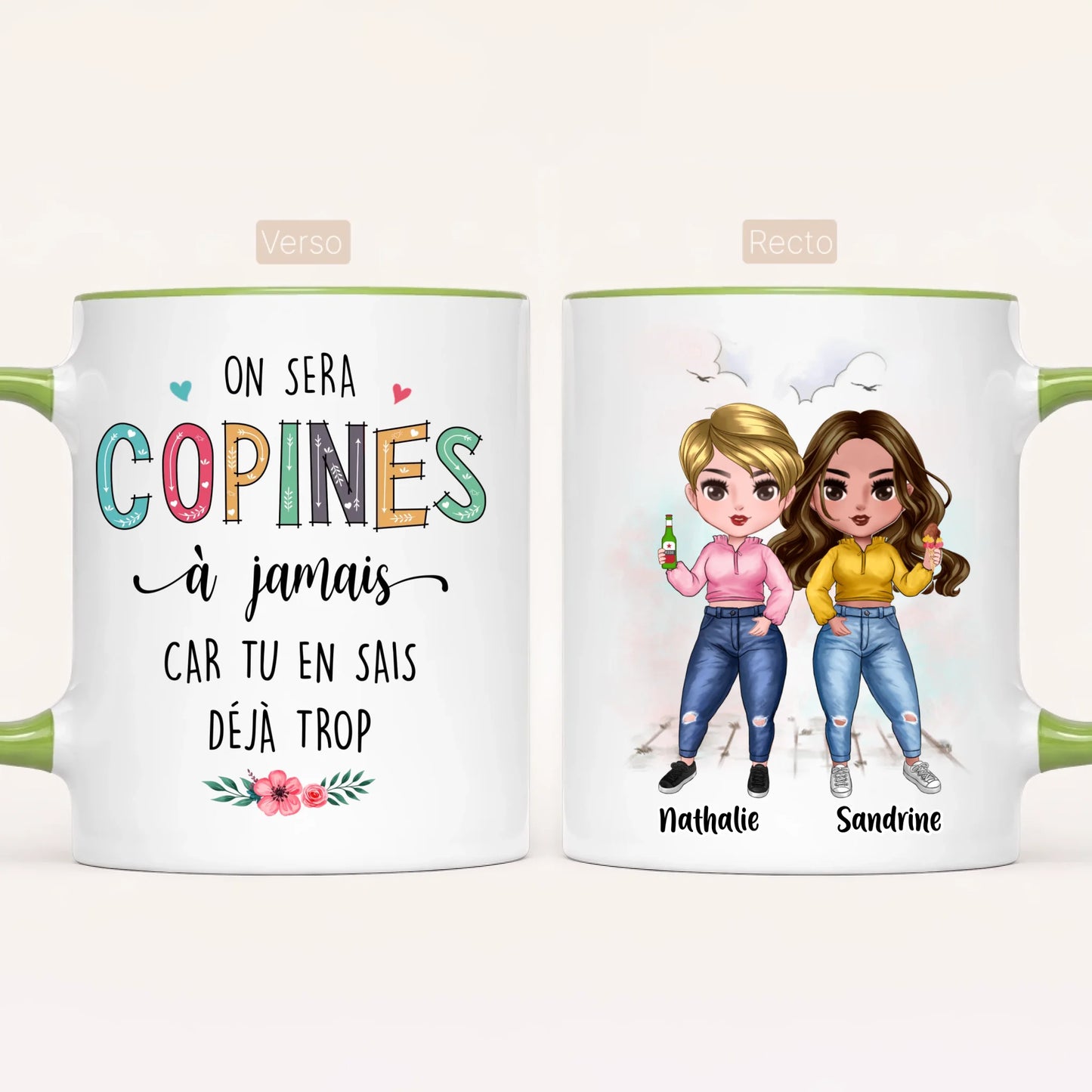 Jusqu'à 7 Amies | Mug Personnalisé