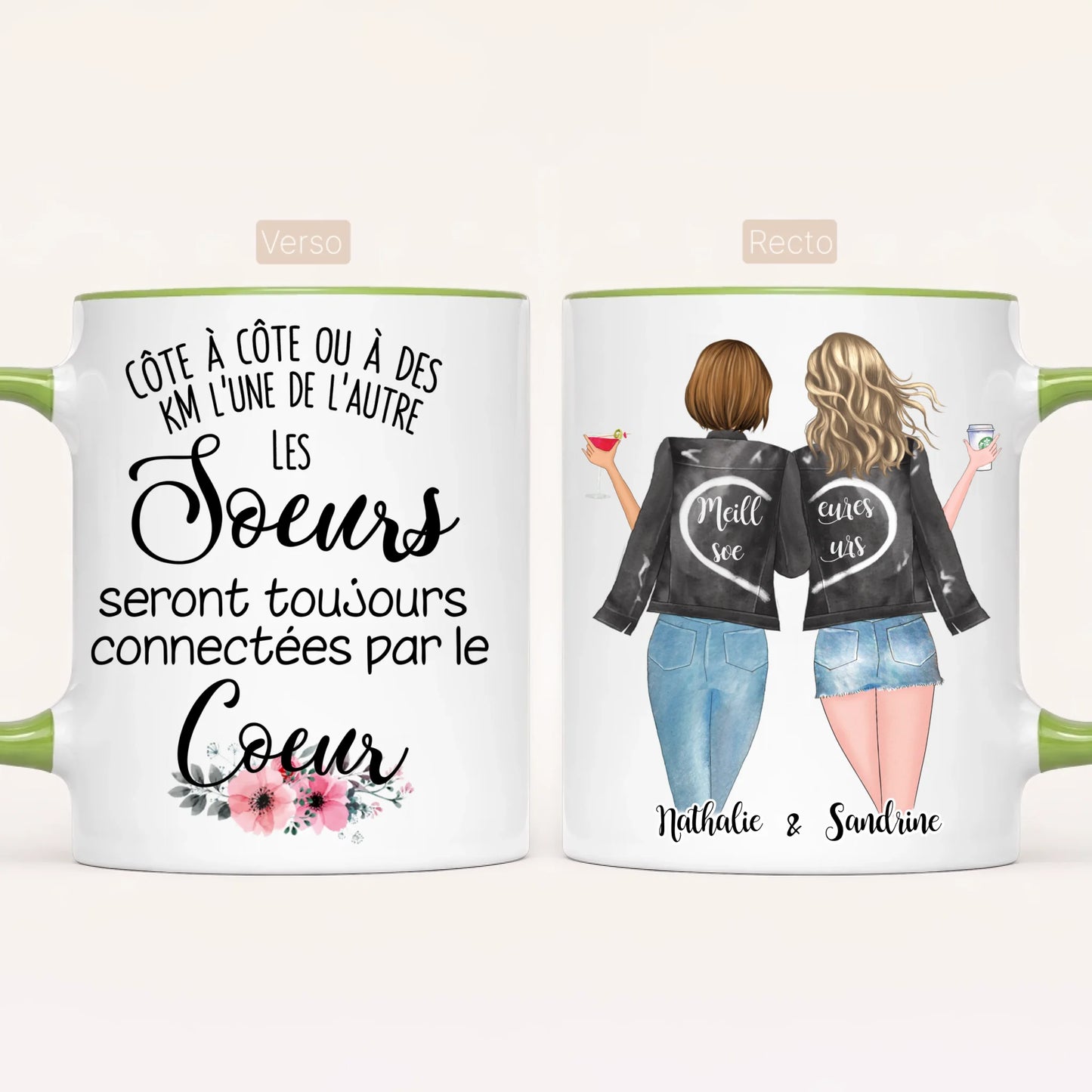 Jusqu'à 4 Soeurs | Mug Personnalisé