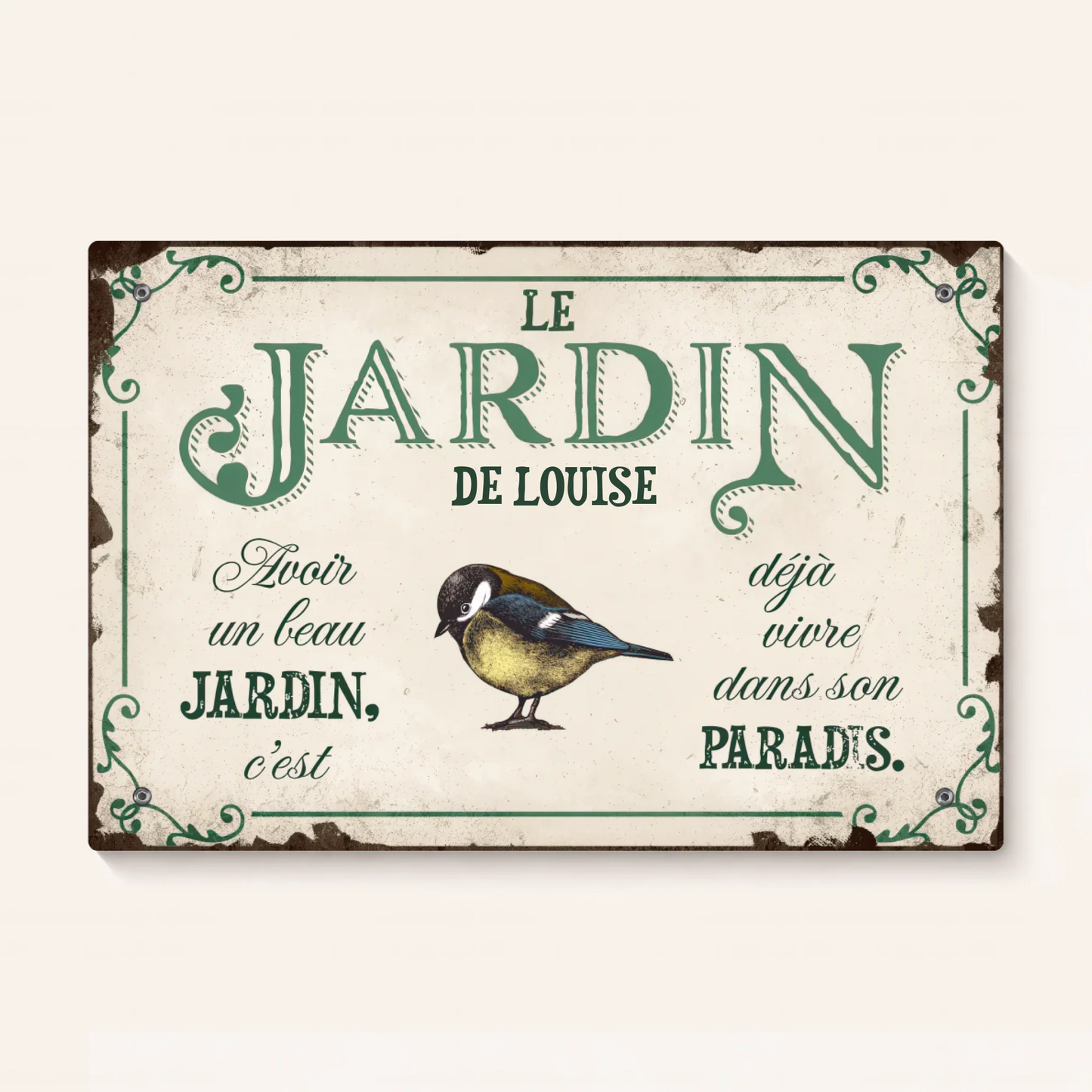 Plaque de Jardin Personnalisée | Le Jardin de