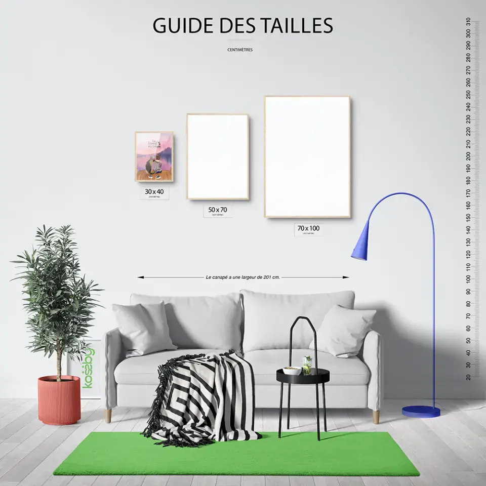 Affiche personnalisée - Jusqu'à 4 chiens - Ton Wouaf m'a Conquis