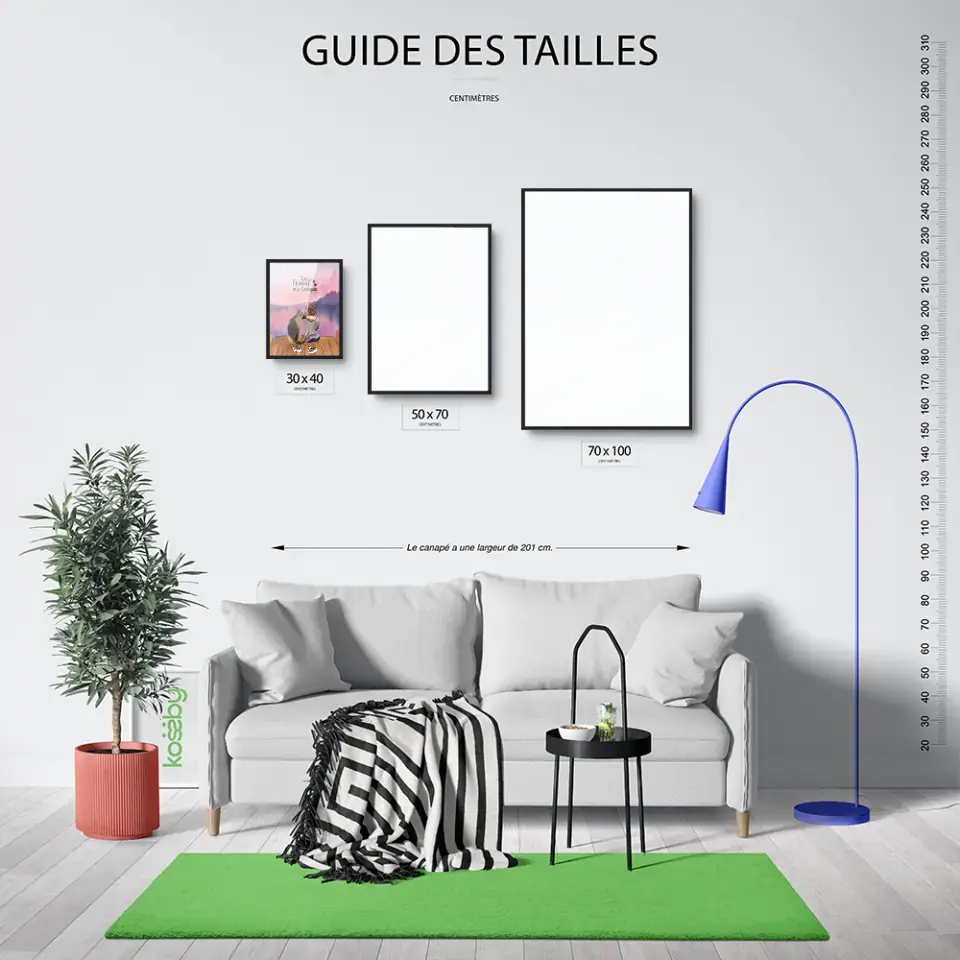 Affiche personnalisée - Jusqu'à 4 chiens - Ton Wouaf m'a Conquis