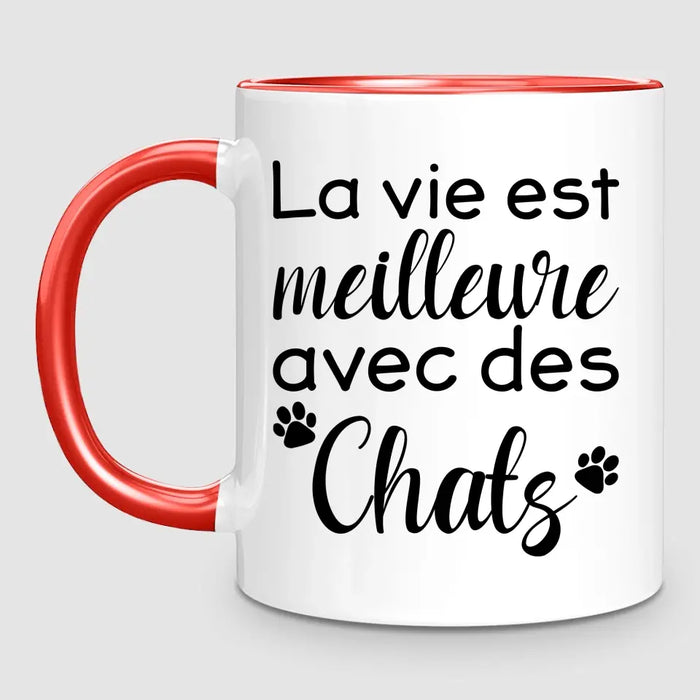 Jusqu'à 7 Chats | Mug Personnalisé