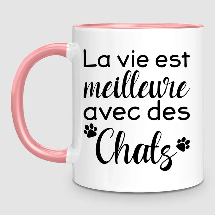 Jusqu'à 7 Chats | Mug Personnalisé