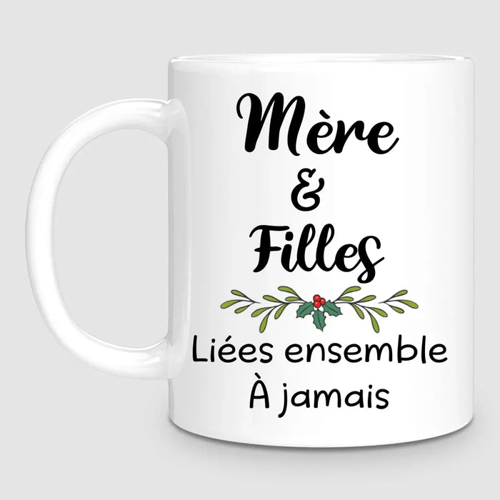 Maman & 2 Filles | Noël | Mug Personnalisé