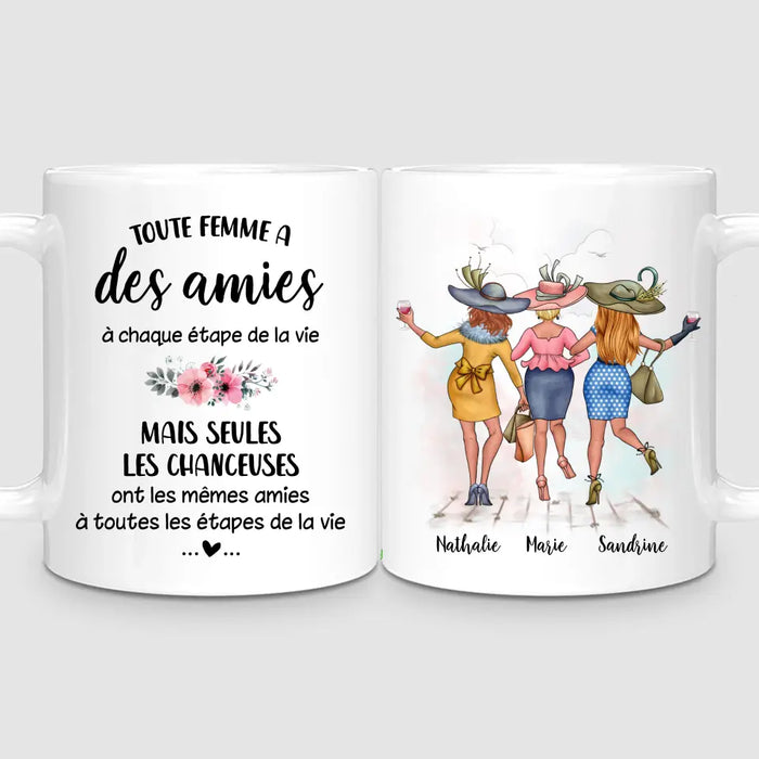 3 Amies Élégantes | Mug Personnalisé