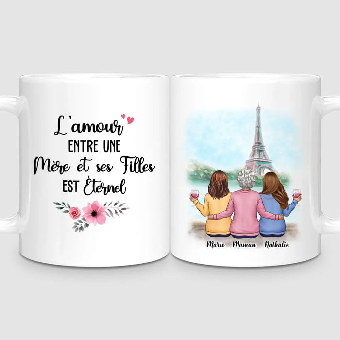 Maman & 2 Filles | Mug Personnalisé