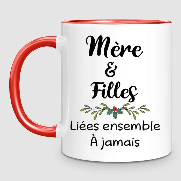 Maman & 2 Filles | Noël | Mug Personnalisé