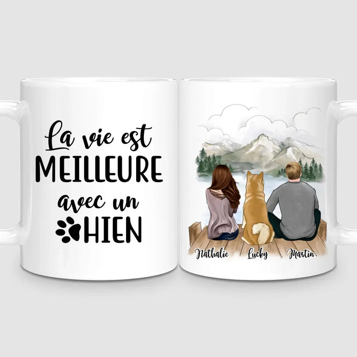 Couple & Chien | Mug Personnalisé