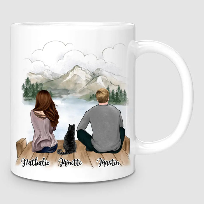 Couple & Chat | Mug Personnalisé