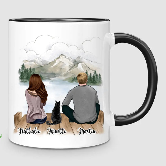 Couple & Chat | Mug Personnalisé