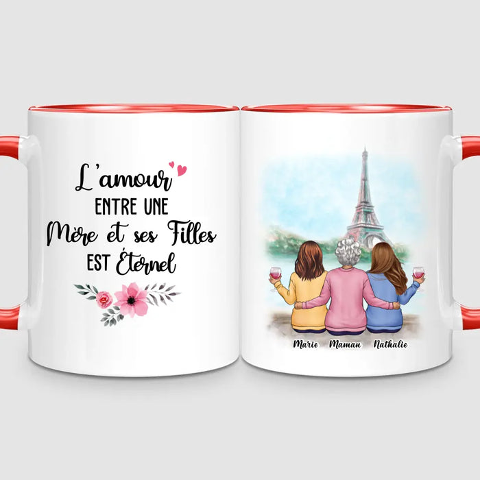 Maman & 2 Filles | Mug Personnalisé