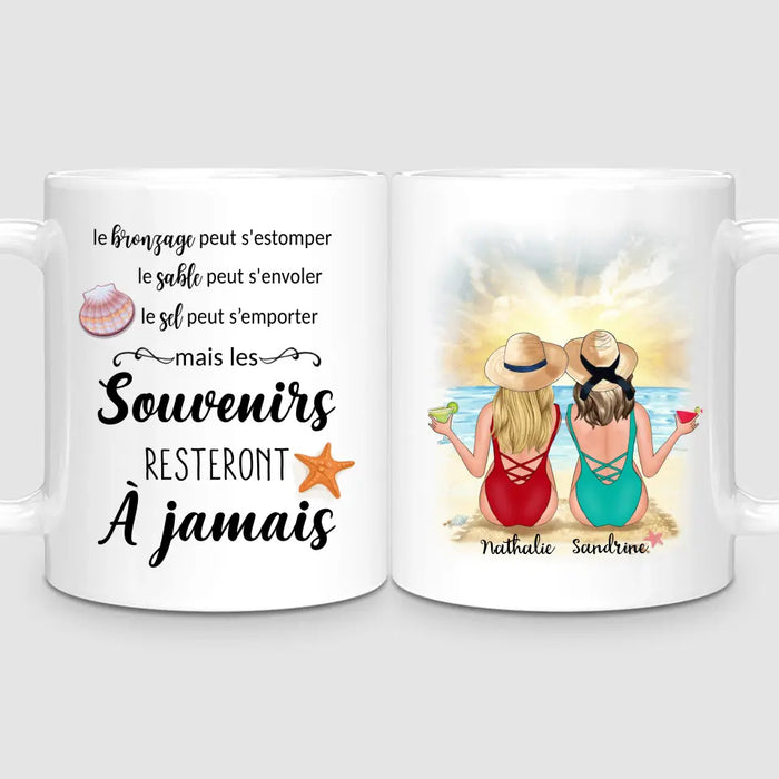 2 Filles à la Plage | Mug Personnalisé