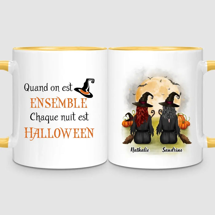 2 Filles à Halloween | Mug Personnalisé