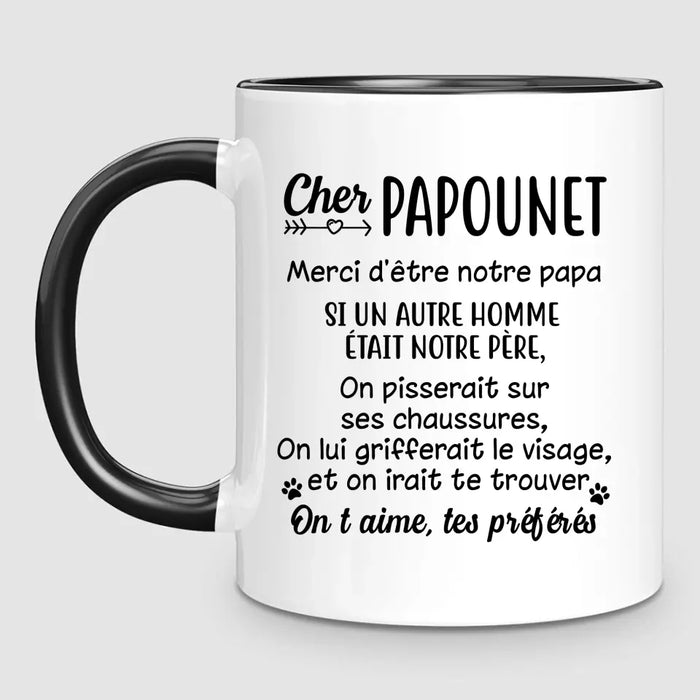 Homme & jusqu'à 3 Chats | Mug Personnalisé