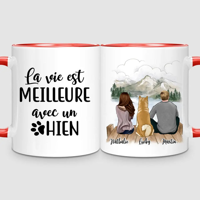 Couple & Chien | Mug Personnalisé