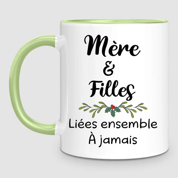 Maman & 2 Filles | Noël | Mug Personnalisé