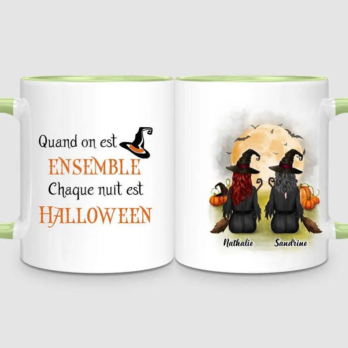 2 Filles à Halloween | Mug Personnalisé