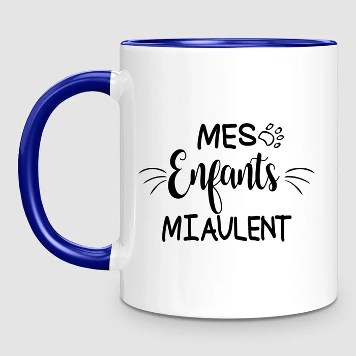 Femme & jusqu'à 3 Chats | Mug Personnalisé