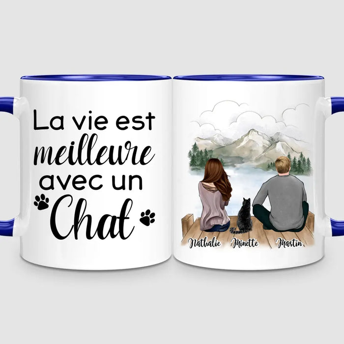 Couple & Chat | Mug Personnalisé