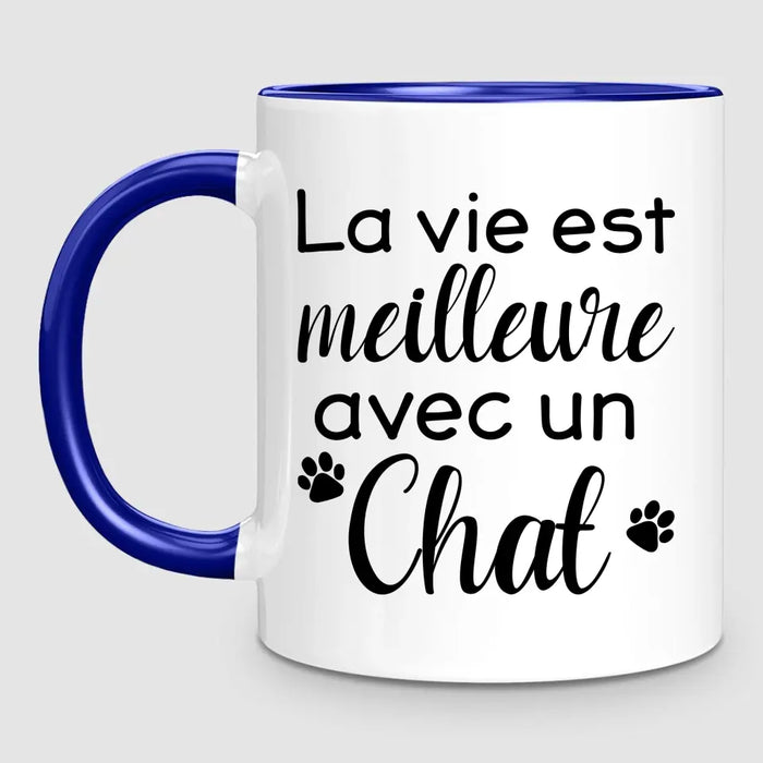 Couple & Chat | Mug Personnalisé