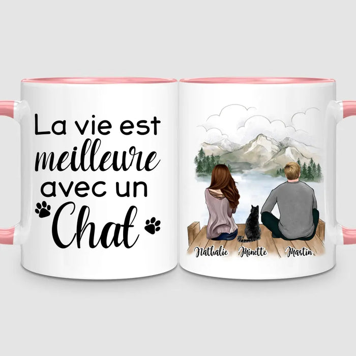 Couple & Chat | Mug Personnalisé