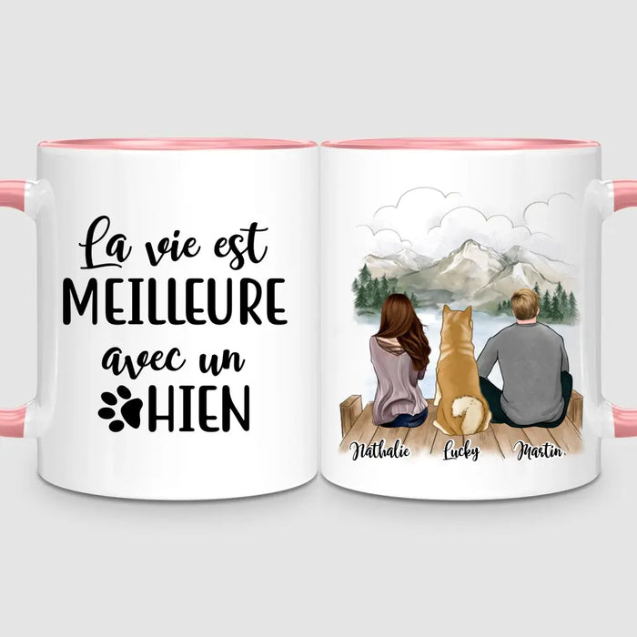 Couple & Chien | Mug Personnalisé