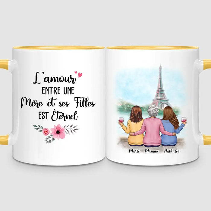 Maman & 2 Filles | Mug Personnalisé