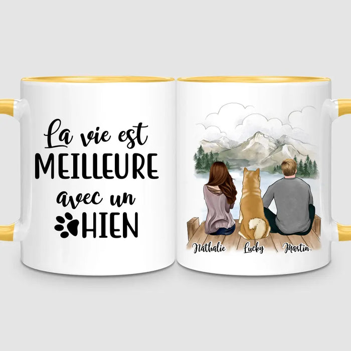 Couple & Chien | Mug Personnalisé