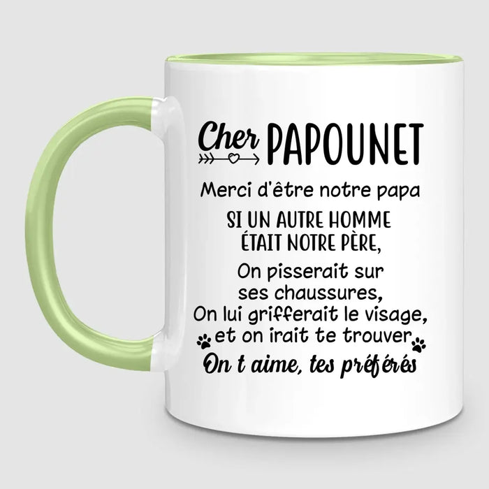 Homme & jusqu'à 3 Chats | Mug Personnalisé