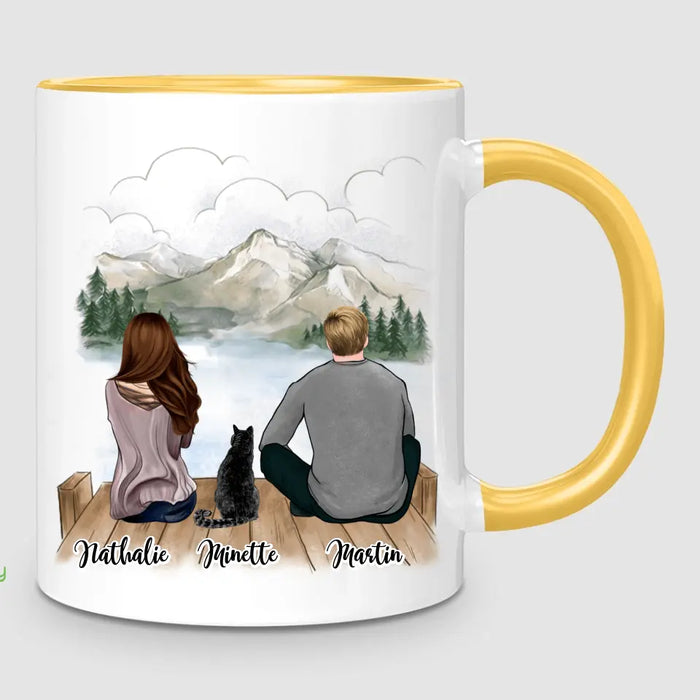 Couple & Chat | Mug Personnalisé