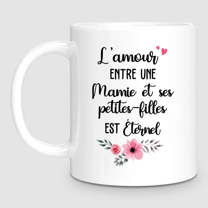 Mamie & 2 Petites-Filles | Hommage | Mug Personnalisé