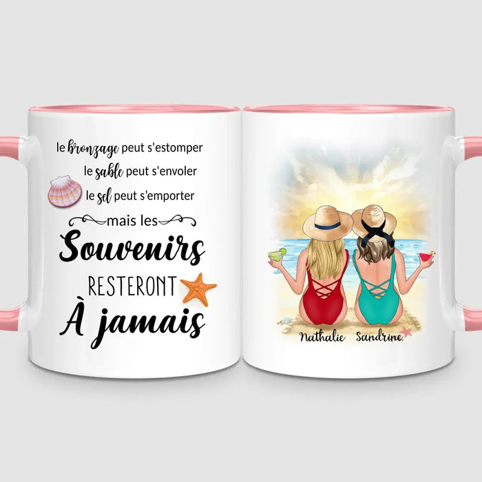 2 Filles à la Plage | Mug Personnalisé