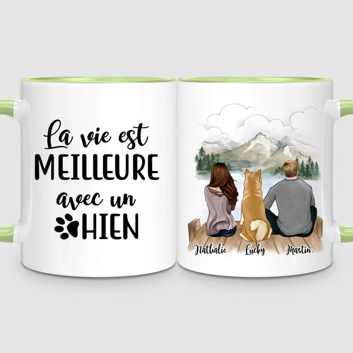 Couple & Chien | Mug Personnalisé