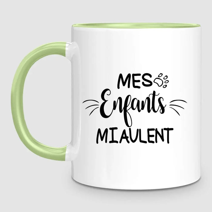 Femme & jusqu'à 3 Chats | Mug Personnalisé