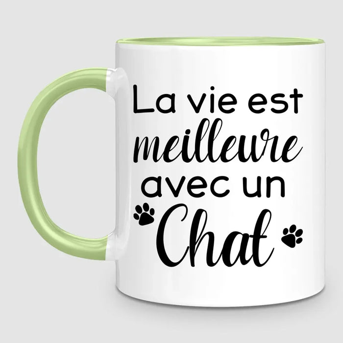 Couple & Chat | Mug Personnalisé