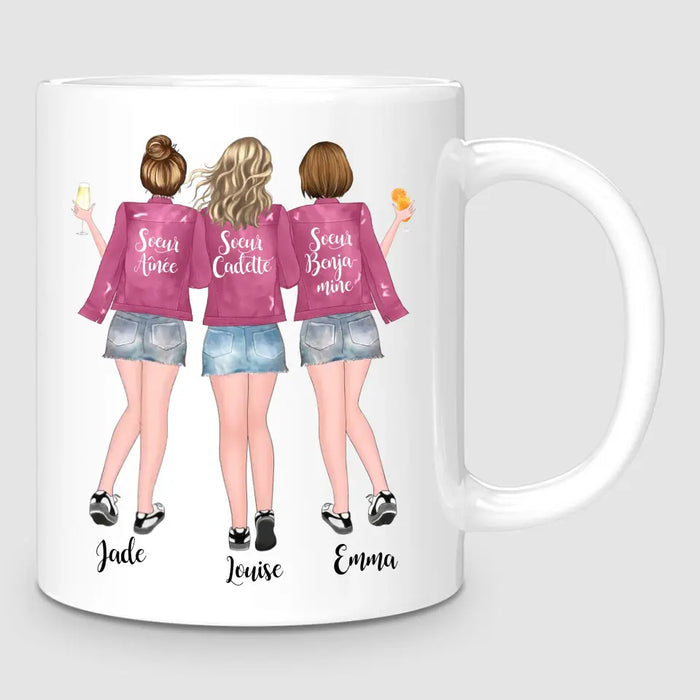 Jusqu'à 5 Soeurs | Mug Personnalisé