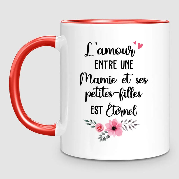 Mamie & 2 Petites-Filles | Hommage | Mug Personnalisé