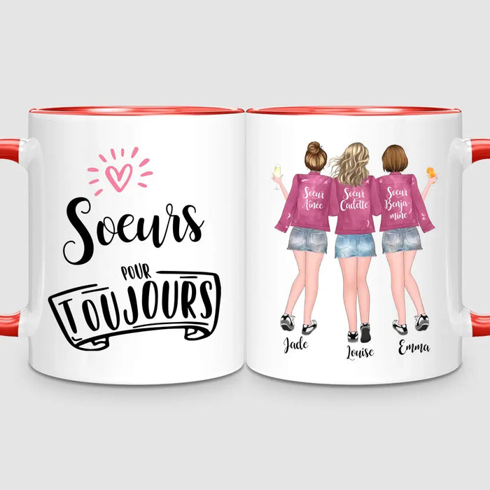 Jusqu'à 5 Soeurs | Mug Personnalisé