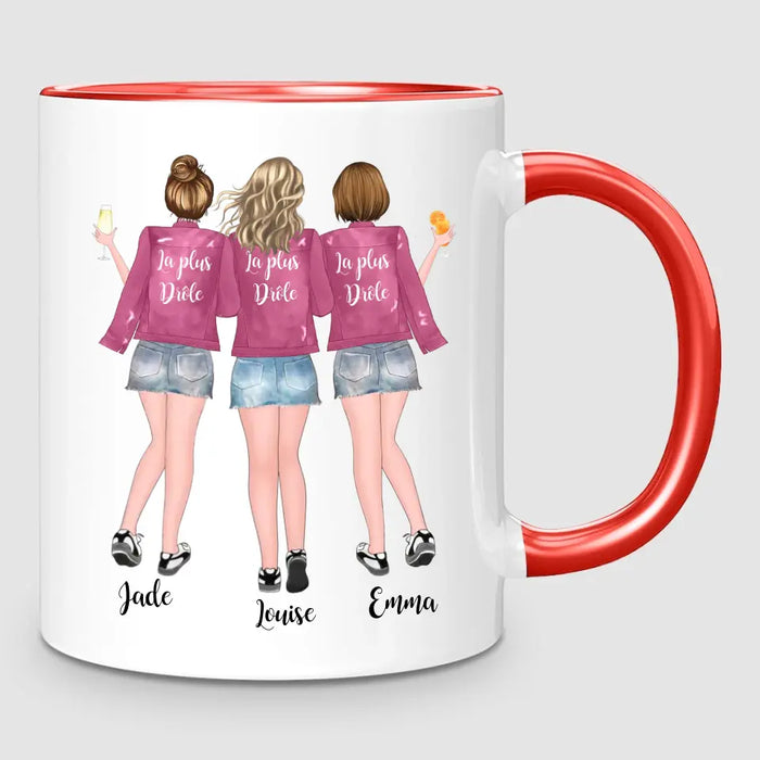 Jusqu'à 5 Meilleures Amies | Mug Personnalisé