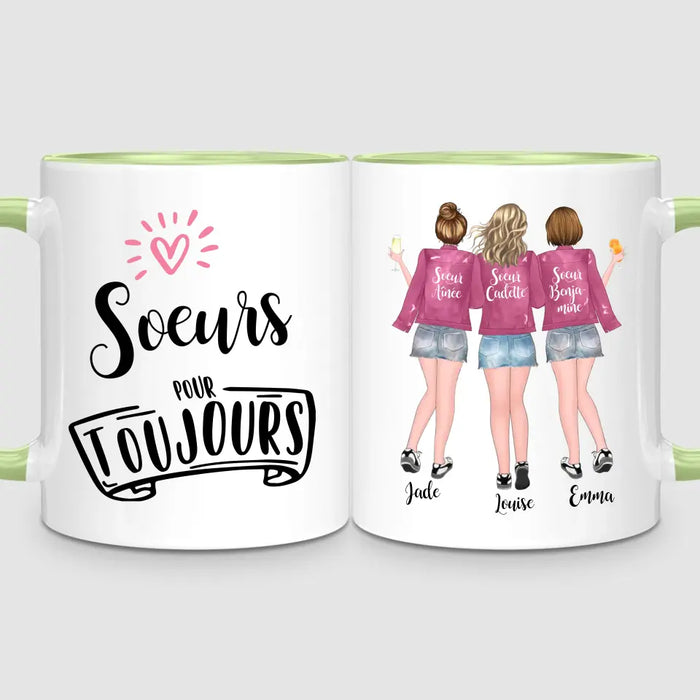 Jusqu'à 5 Soeurs | Mug Personnalisé