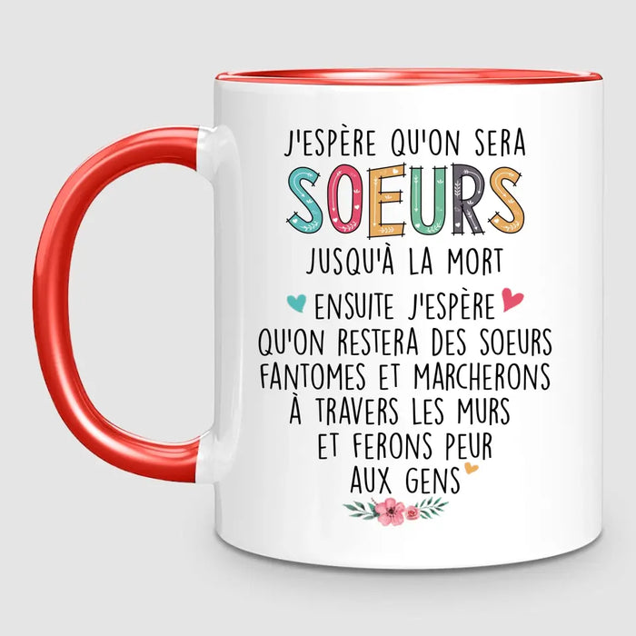 Jusqu'à 6 Soeurs | Mug Personnalisé