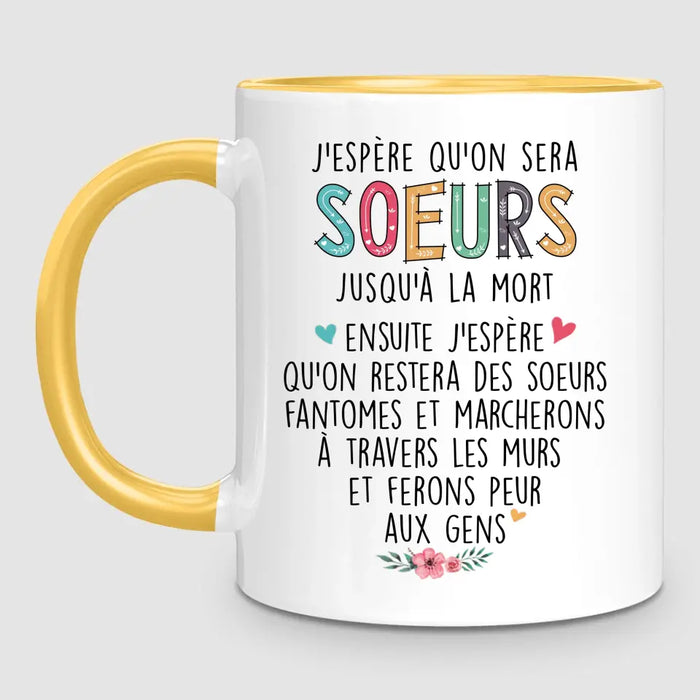 Jusqu'à 6 Soeurs | Mug Personnalisé