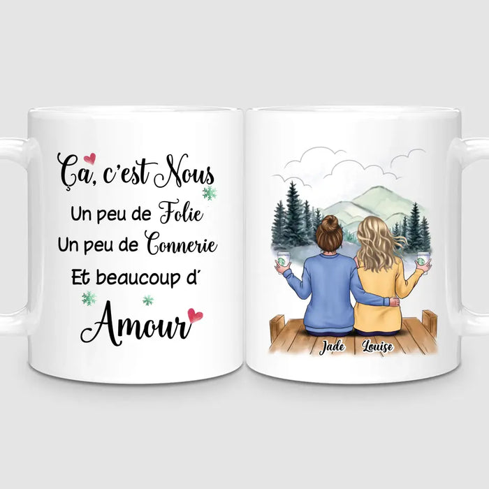 Jusqu'à 6 Meilleures Amies | Mug Personnalisé