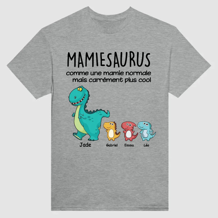 Jusqu'à 10 Enfants | Mamiesaurus | T-Shirt Personnalisé