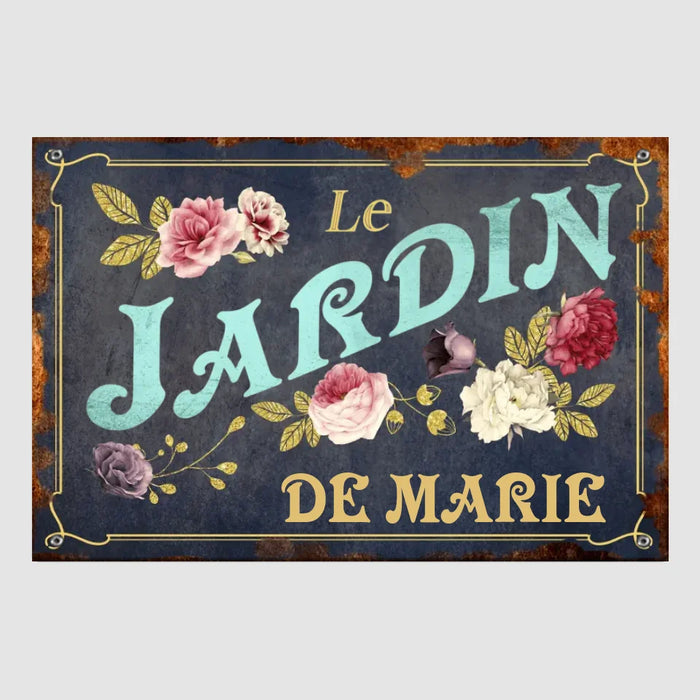 Mon jardin | Pancarte Personnalisée