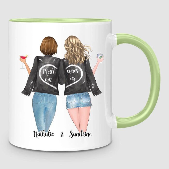 Jusqu'à 4 Meilleures Amies | Mug Personnalisé