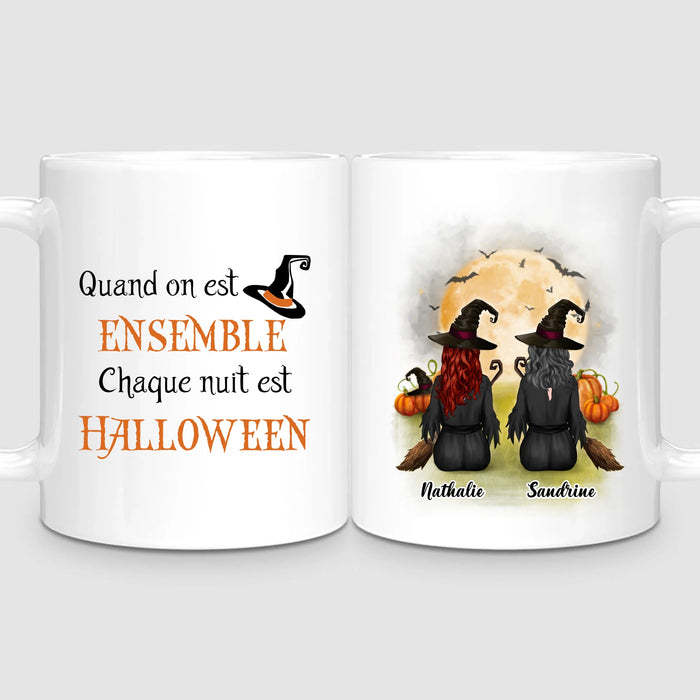 2 Filles à Halloween | Mug Personnalisé