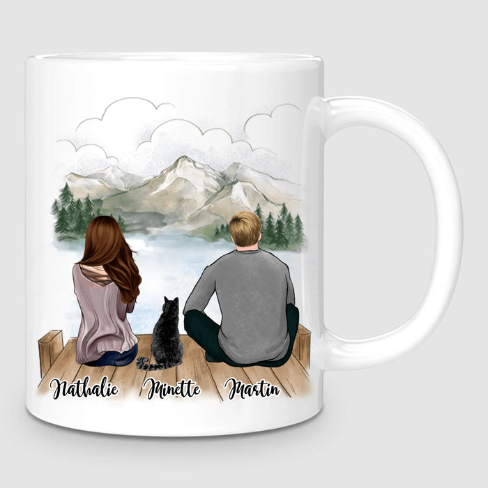 Couple & Chat | Mug Personnalisé